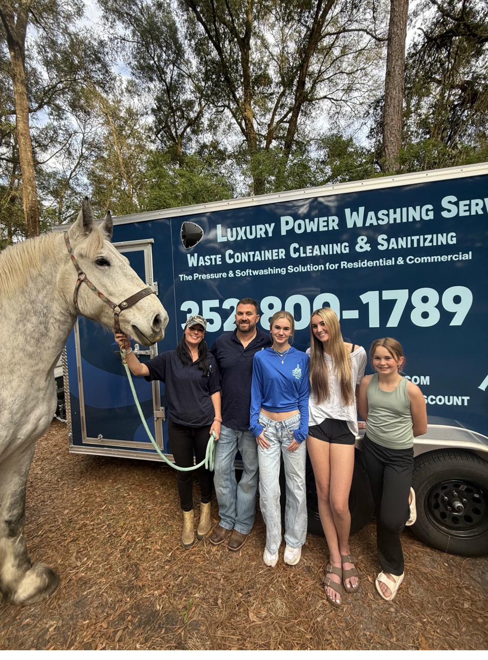 The Beard family with Poseidon Power Washing